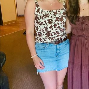 Abercrombie & Fitch square neck corset top